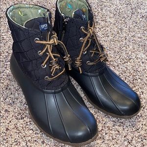 SPERRY Black duck boots
